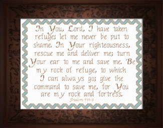 My Rock and Fortress Psalm 71:1-3